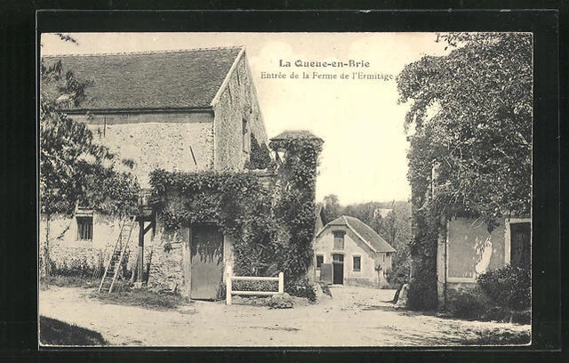 CPA La Queue-en-Brie, Entrèe de la Ferme de l´Ermitage
