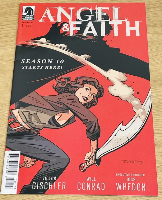 Angel and Faith Staffel 10 #1 seltene Chris Samnee Variante 2014 Dark Horse Comic Sehr guter Zustand