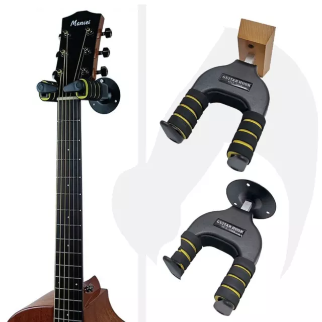 Wall Mount Guitar Hook Metal/Wooden Guitar Display Rack  Acoustic Guitar