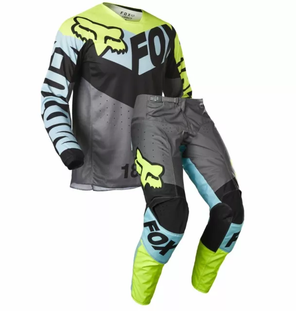 Completo Cross Bambino Kids Fox Trice Teal Youth 28/Xl