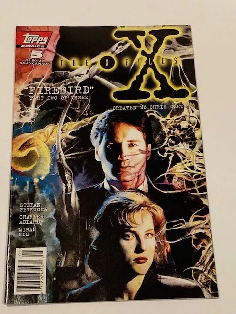 Vintage 1995 Lot of 5 Topps X-Files Comics #4, 5, 7, 8 and 10 - Nice Condition! 4