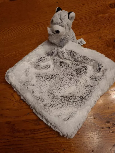 Doudou plat chien marmotte blanc gris husky Dani Créations NEUF JAMAIS UTILISÉ