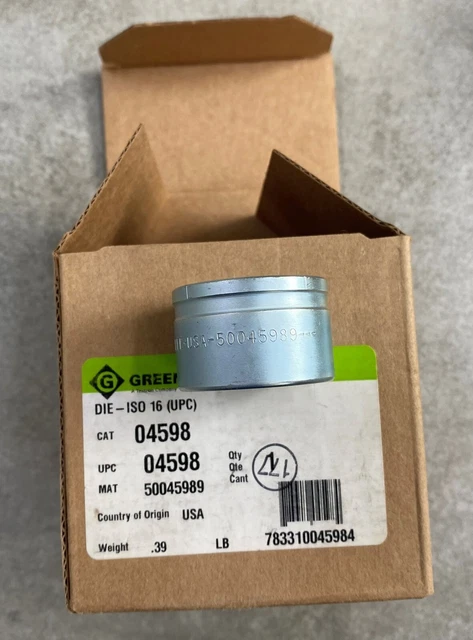Greenlee 04598 Slug Splitter M16 ISO Die (suitable for stainless steel) 50045989