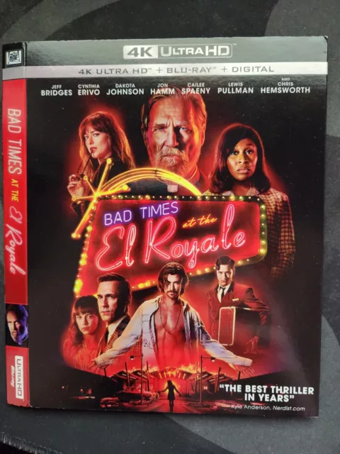 Bad Times At The El Royale (Ultra HD, 2018) OOP Slipcover Only