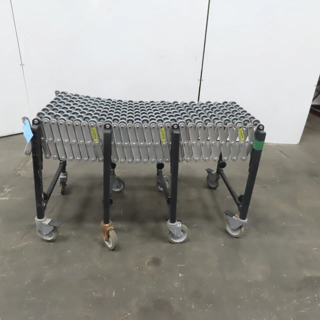 Flexible Adjustable Skatewheel Gravity Conveyor 18" Bf x 12' Long x 29" High