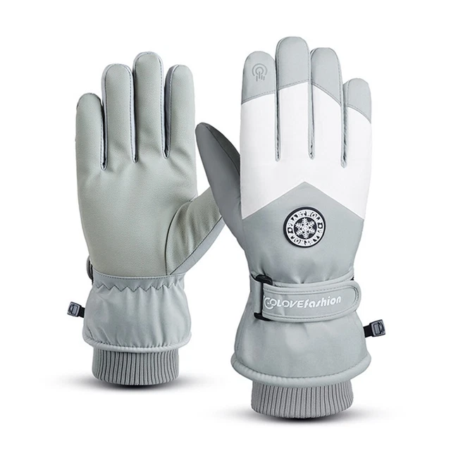 Praktisch langlebig 1 Paar Skihandschuhe Thermohandschuhe rutschfest PU winddich