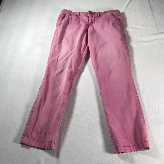 Pilcro and the Letterpress Hyphen Pants 31 Pink Chino Khaki Anthropologie 32x29