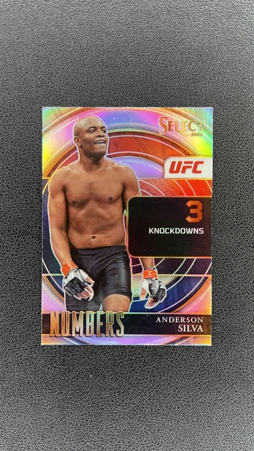 2022 Panini Select UFC Anderson Silva Select Numbers Silver #25