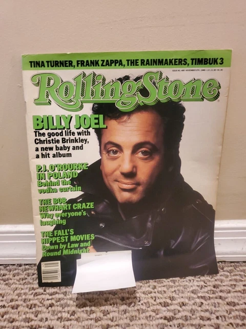 Rolling Stone Magazine Billy Joel Nov. 6 1986 Issue