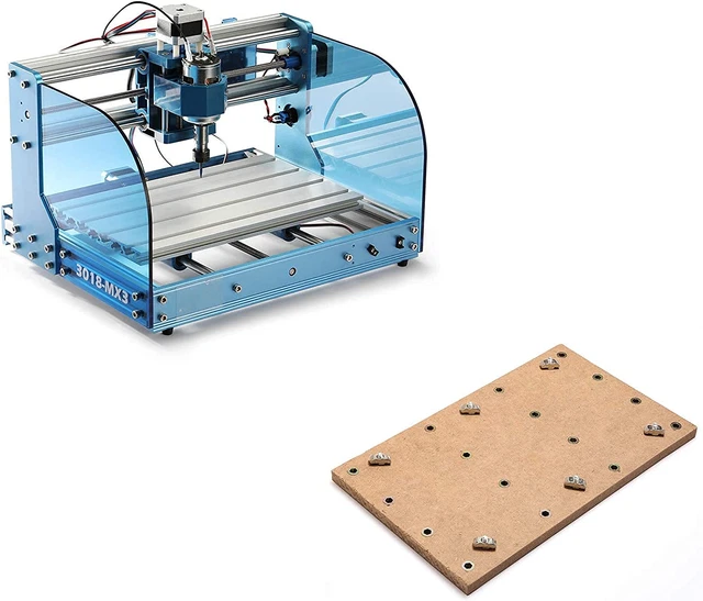 CNC 3018-Prover Mach3 Router Machine with Mach3 Control + CNC MDF Spoilboard, 30