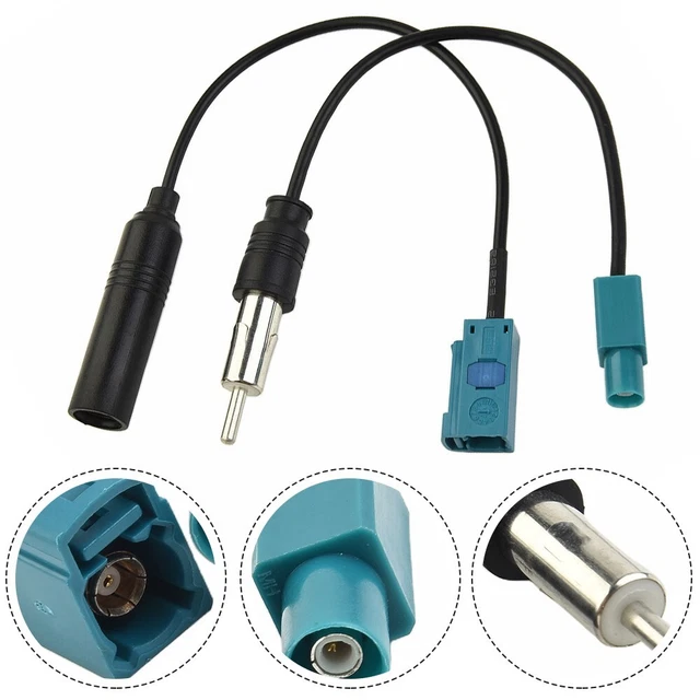 Kit De 4 Adaptateurs Antenne FM/DAB - Extensible Jusqu'à 76 Cm - Connecteur F-mâle - Neuf