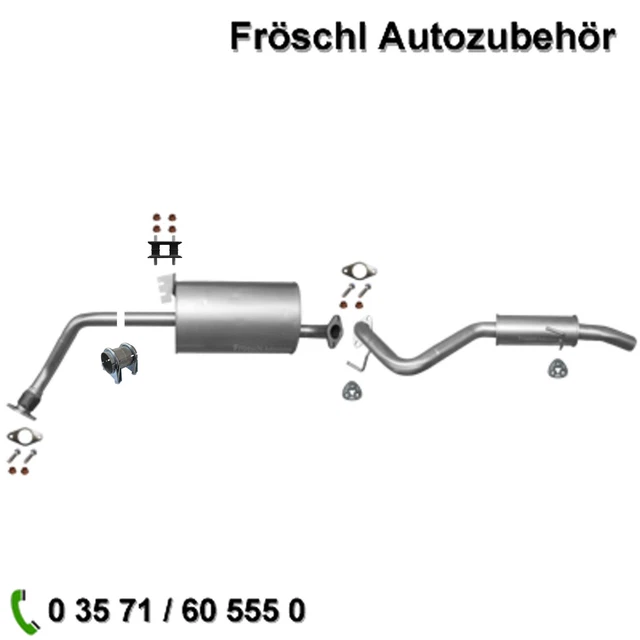 Pot D'échappement Complet Pour Opel Frontera B 2.2i - Neuf Sous Emballage - Compatible 1998-2005, Référence 1340056