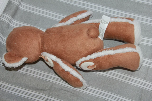 Doudou Peluche Pantin Happy Horse Ours Marron Blanc Articule  Etat Neuf 3