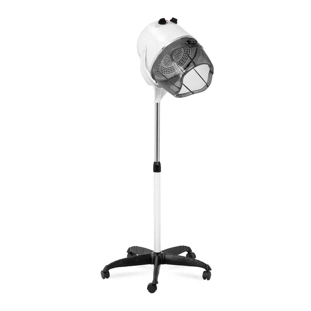 Casque Sèche Cheveux Salon Séchoir Coiffeur Professionnel 125-155 cm 1100W Blanc