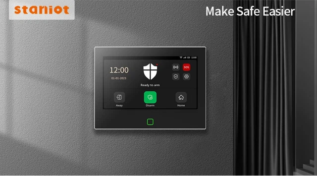 Sistema de alarma Staniot Tuya sistema de alarma kit de inicio o configurable libremente 7 pulgadas