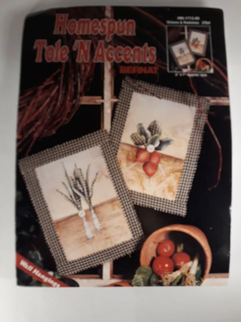 Kit de pintura textil de tela Bernat Homespun tole n acentos cebollas y rábanos (A4)