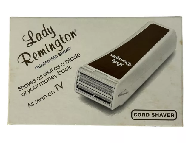 Vintage 1982 Lady Remington Electric Cord Shaver with Original Box and Refills