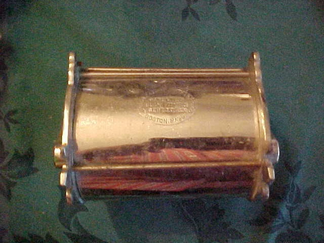 RARE Union 1883 Antique Victorian Nickel Bathroom Wall Mount Toilet Paper Holder