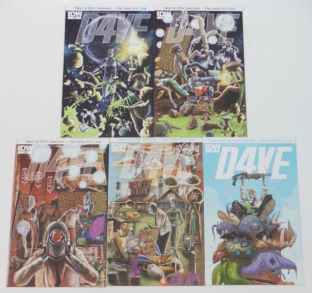 D4VE #1-5 VF/NM complete series - sci-fi comedy - DAVE IDW comics set lot 2 3 4