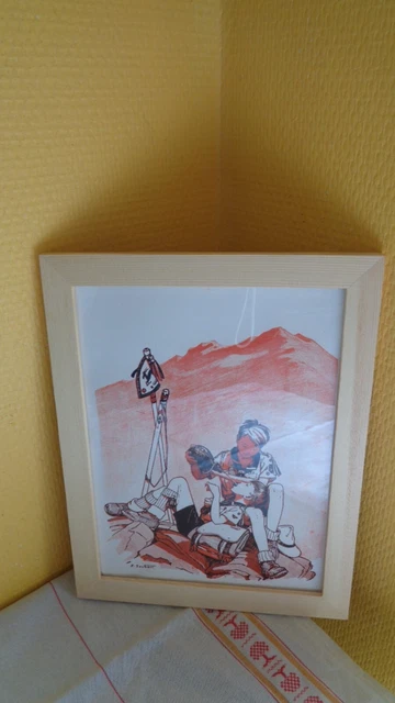 AFFICHE PIERRE JOUBERT ENCADREE - NEUF - N°07 - LE TAILLEUR DE PIERRE