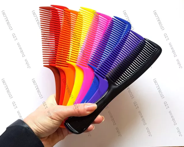 Hair Comb with Handle Salon PRO Detangler Handle Duralon