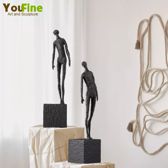 Abstract Metal Sculpture Standing Man Metal Statues For Home Decor Ornaments