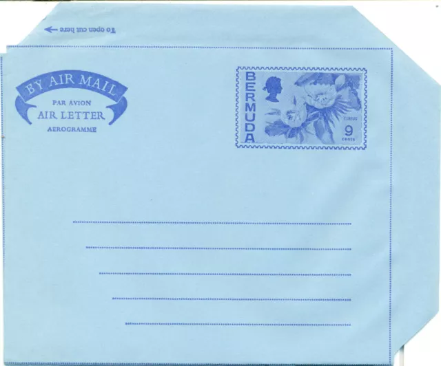 Bermuda 1970  Air Letter  Flower Cereus cactus         MNH