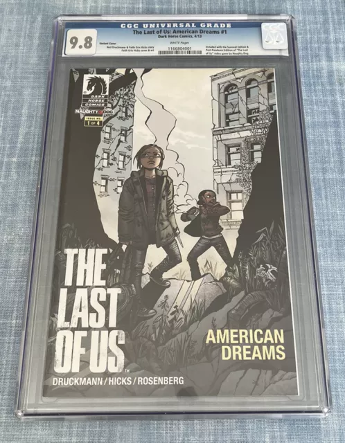 The Last of Us American Dreams #1 Variant CGC 9.8 First Print Dark Horse Comics