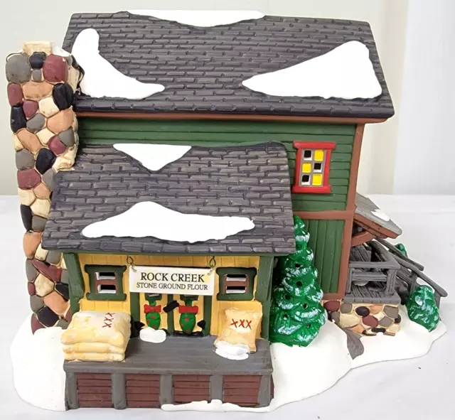 Department 56 Snow Village Rock Creek Mill House Handpainted Ceramic 54932 Dept