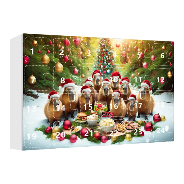 CAPYBARA ADVENT CALENDAR 2024 2D Acrylic Capybara Pendants Christmas capybara-advent-calendar-2024-2d-acrylic-capybara-pendants-christmas