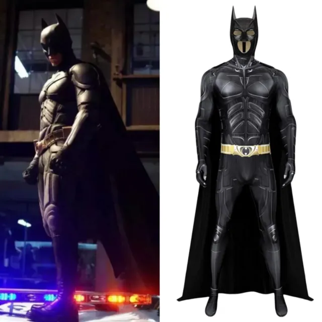 Superhero The Dark Knight Rises Batman Cosplay Costume Bruce Bodysuit Jumpsuit