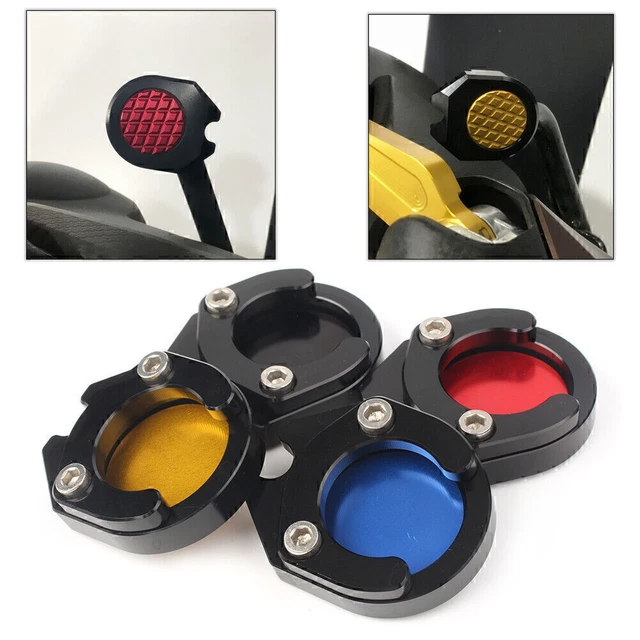 2 Pedane Larghe In Alluminio Per Moto CB500X 2015-2016 - Poggiapiedi Allargati CNC Argento