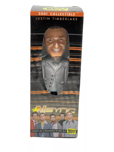 Justin Timberlake Bobblehead N'Sync Best Buy Exclusive 2001 New in Box