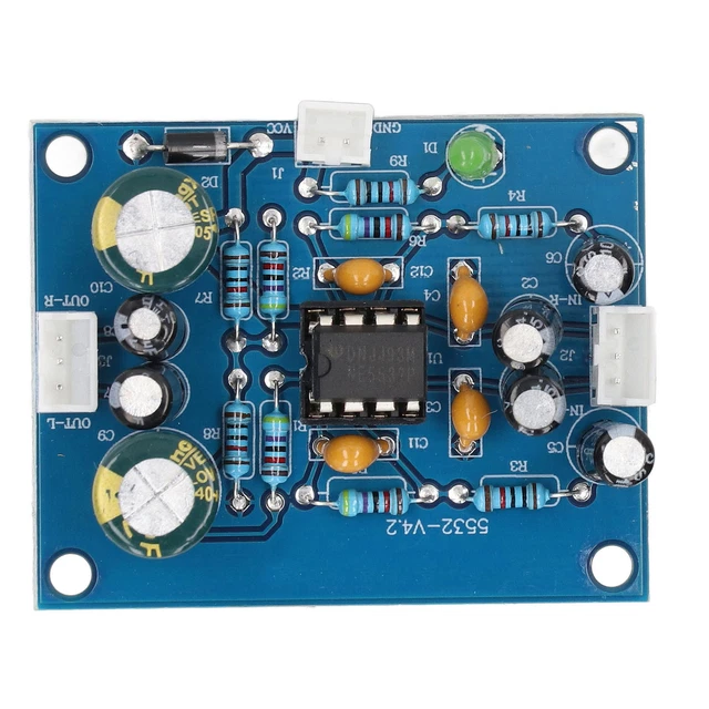 PREAMP MODULE PREAMPLIFIER Board NE5532 Chip Accessory For Replacement ...