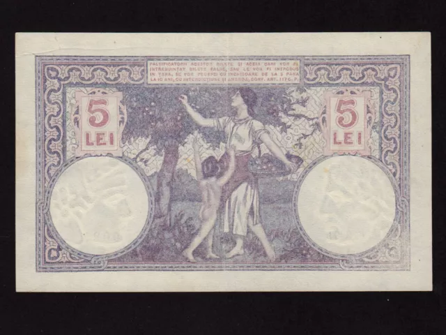 Romania:P-19, 5 Lei, 1928 * Farmer's wife * EF+ * 2