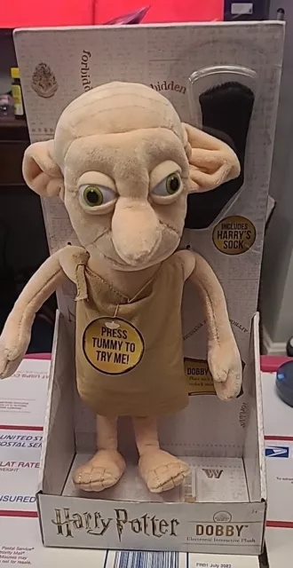 NEW Harry Potter Dobby Interactive Plush Soft Toy Interactive Noble Collections