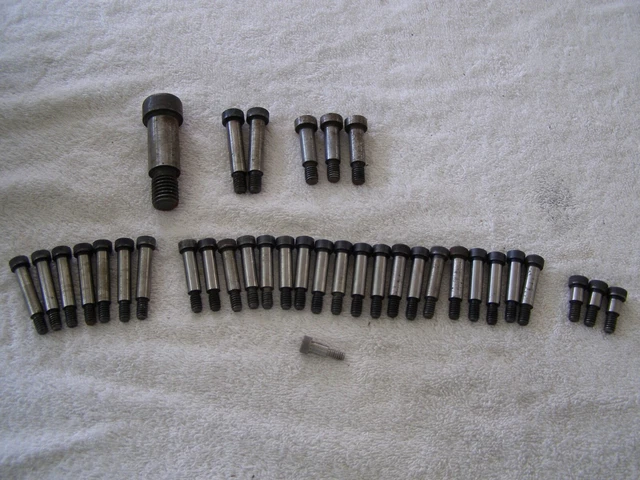 36 Machinist Shouldered Socket Head Cap Screws Bolts Hex Drive Most about 1/4"