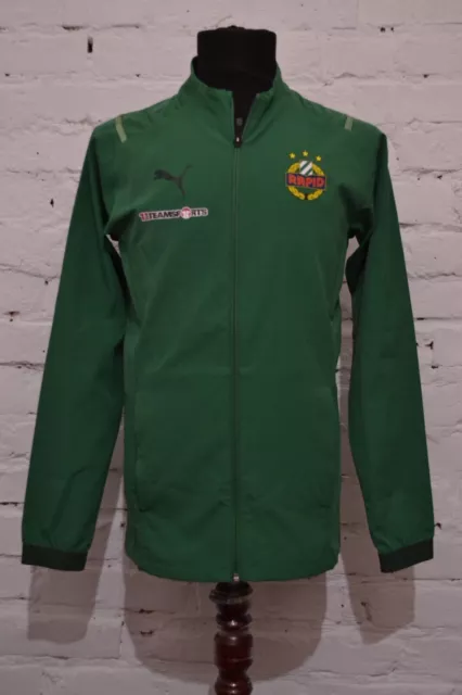 Sk Rapid Wien Football Soccer Top Jacket Green Mens S Puma Player Issue