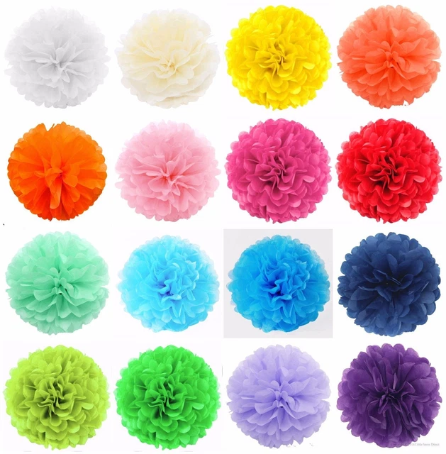Stoff Papier Bommel Bommel Bommel Blumenkugeln flauschig Hochzeit Party Dekorationen 3