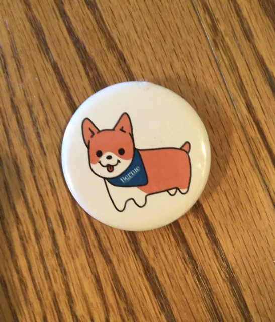 2020 BERNIE SANDERS PRES. Campaign 2 Inch Pin Corgi Con San Francisco 2019