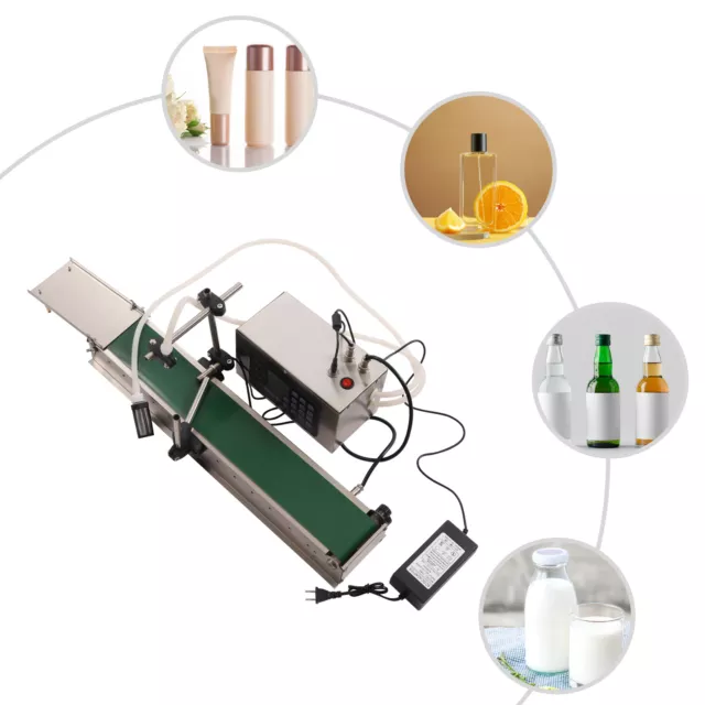Conveyor Belt Automatic Liquid Filling Machine Single Head Cans Bottles Filler
