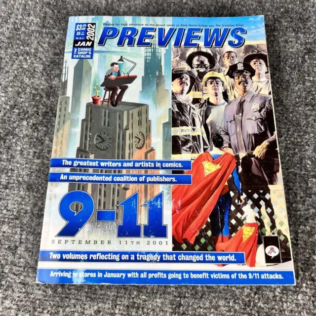 Previews Diamond Comics January 2002 Volume XII #1 Super Man Hitchblade