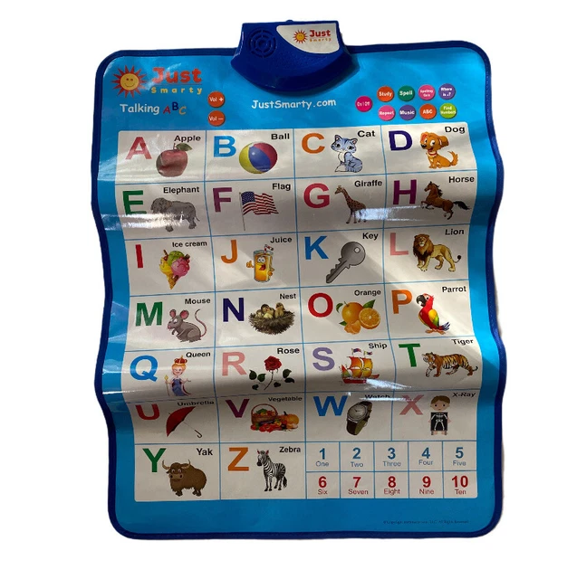Just Smarty Electronic Interactive Alphabet Wall Char vrogue.co