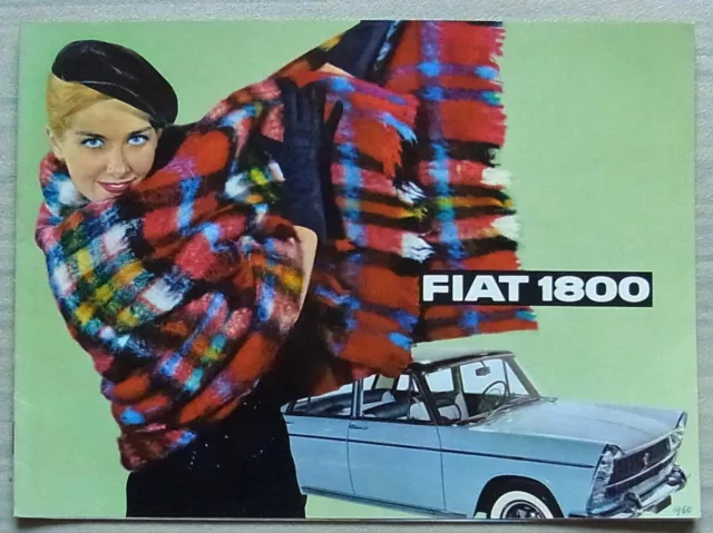 FIAT 1800 Saloon & Station Wagon Car Sales Brochure 1959 #1525