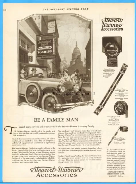 1925 Stewart Warner Speedometer Chicago IL Automobile Antique Car Parts ad