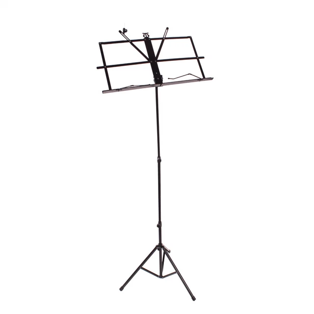 ChromaCast Black Metal Folding Music Stand Adjustable Tripod Sheet Mount w Bag