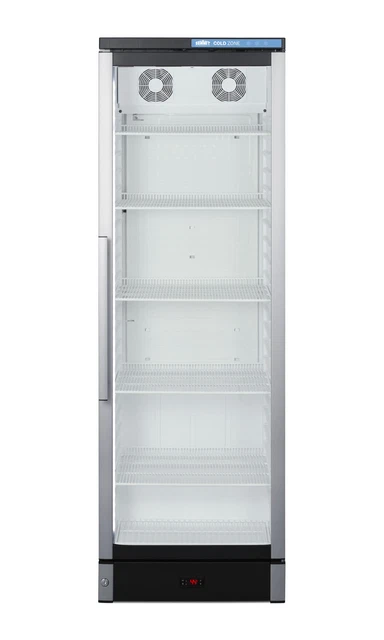 Summit SCR1301 24"W 12.4 Cu. Ft. Right Door Swing Reach-In - Glass Door / White