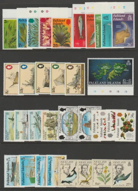Falkland Is MINT sets 1979 to 1985 - collection MNH sets