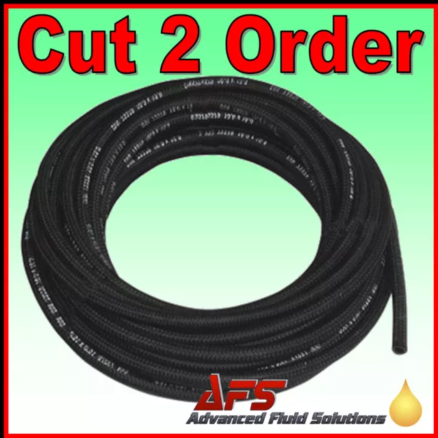 Cotton Over Braided Rubber Petrol Fuel Line Diesel Oil Tubing Hose Pipe Tube DIN