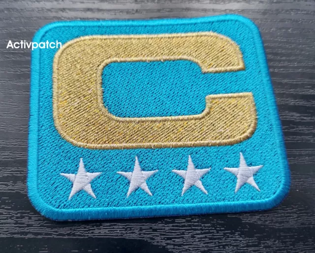 Los Angeles Chargers Football NFL Captain C Patch C Gold 4 Star white Superbowl